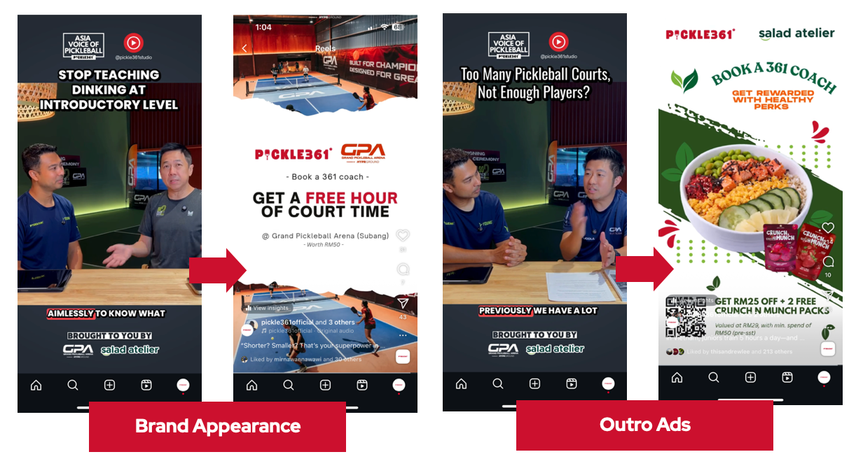 Asia Voice of Pickleball Podcast Reels Ad